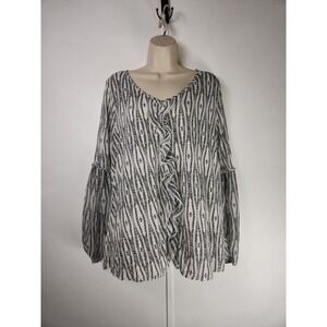 Lane Bryant‎ Sz 14/16  long Sleeve Tunic Top Lightweight